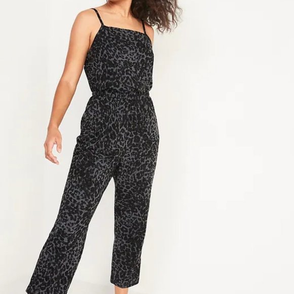 Old Navy Pants - *SOLD* Leopard Jumpsuit